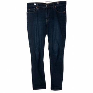 Gap Jeans Real Straight 30R Dark Indigo Hi Rise
